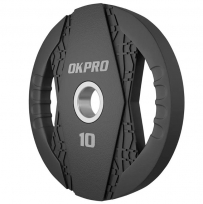 Диск олимпийский обрезиненный 10 кг OKPRO